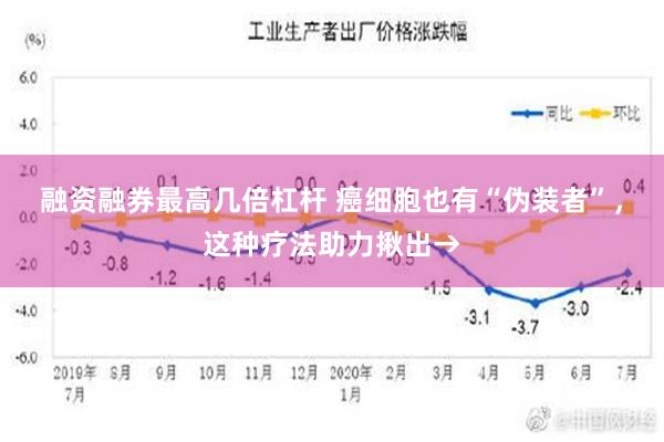 融资融券最高几倍杠杆 癌细胞也有“伪装者”，这种疗法助力揪出→